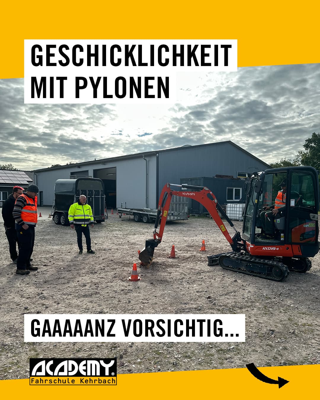 💥 Du willst Bagger fahren? Werde Erdbaumaschinenführer!