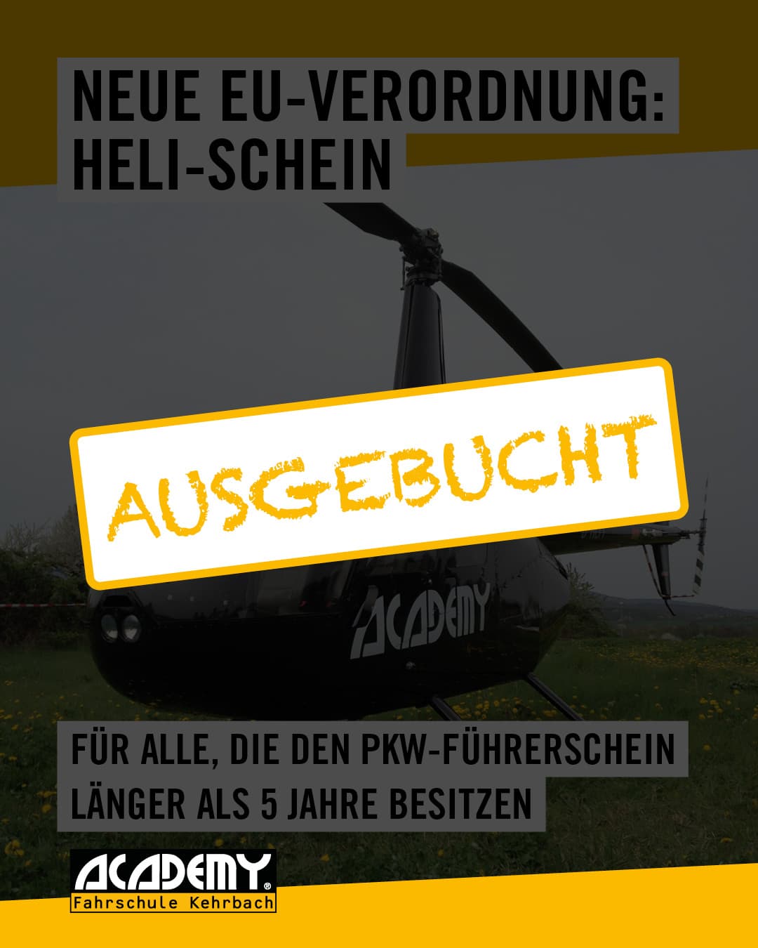Heli-Führerschein: Bis Ende 2028 ausgebucht! 🚁🔥