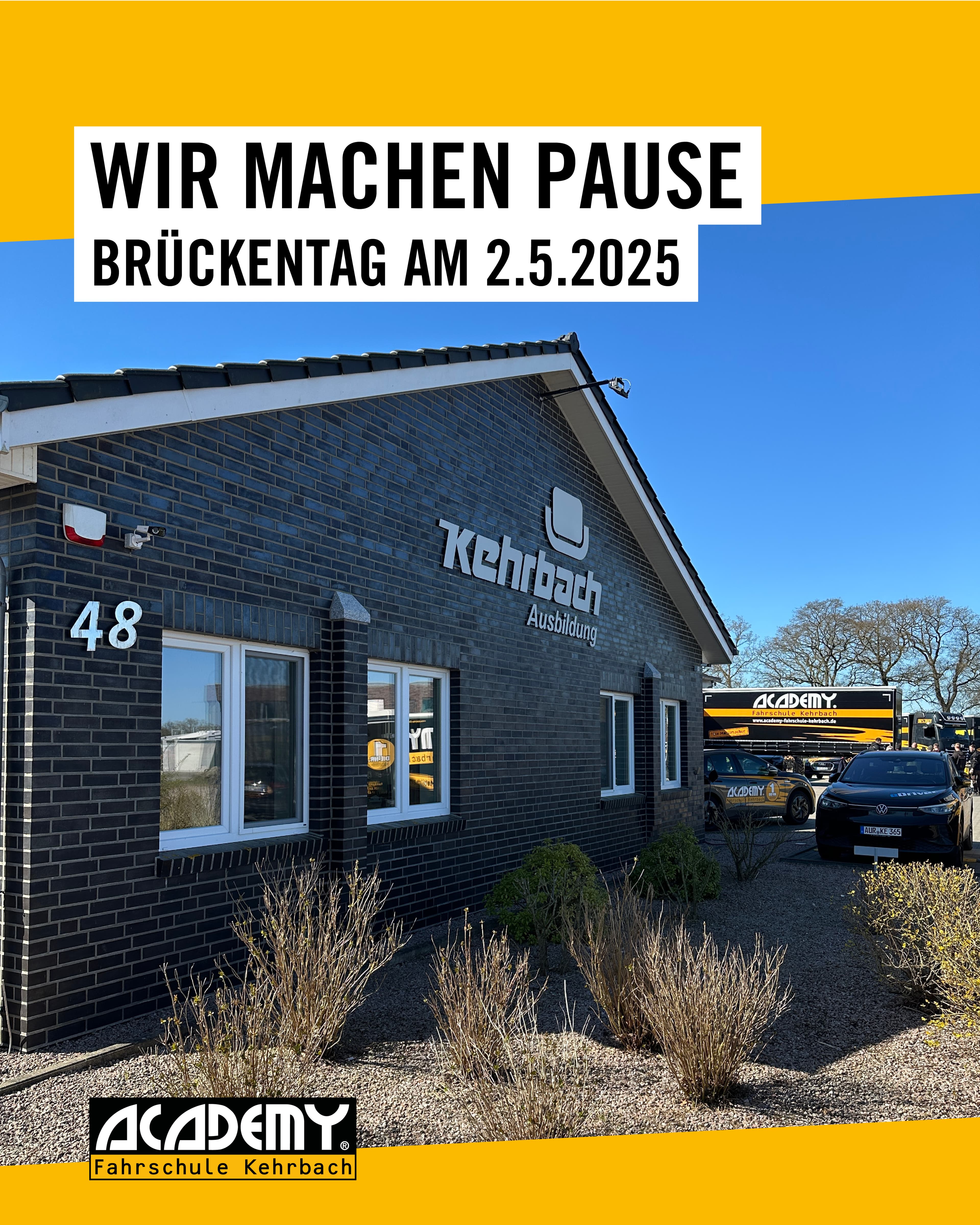 Anfang Mai: Wir machen Pause!