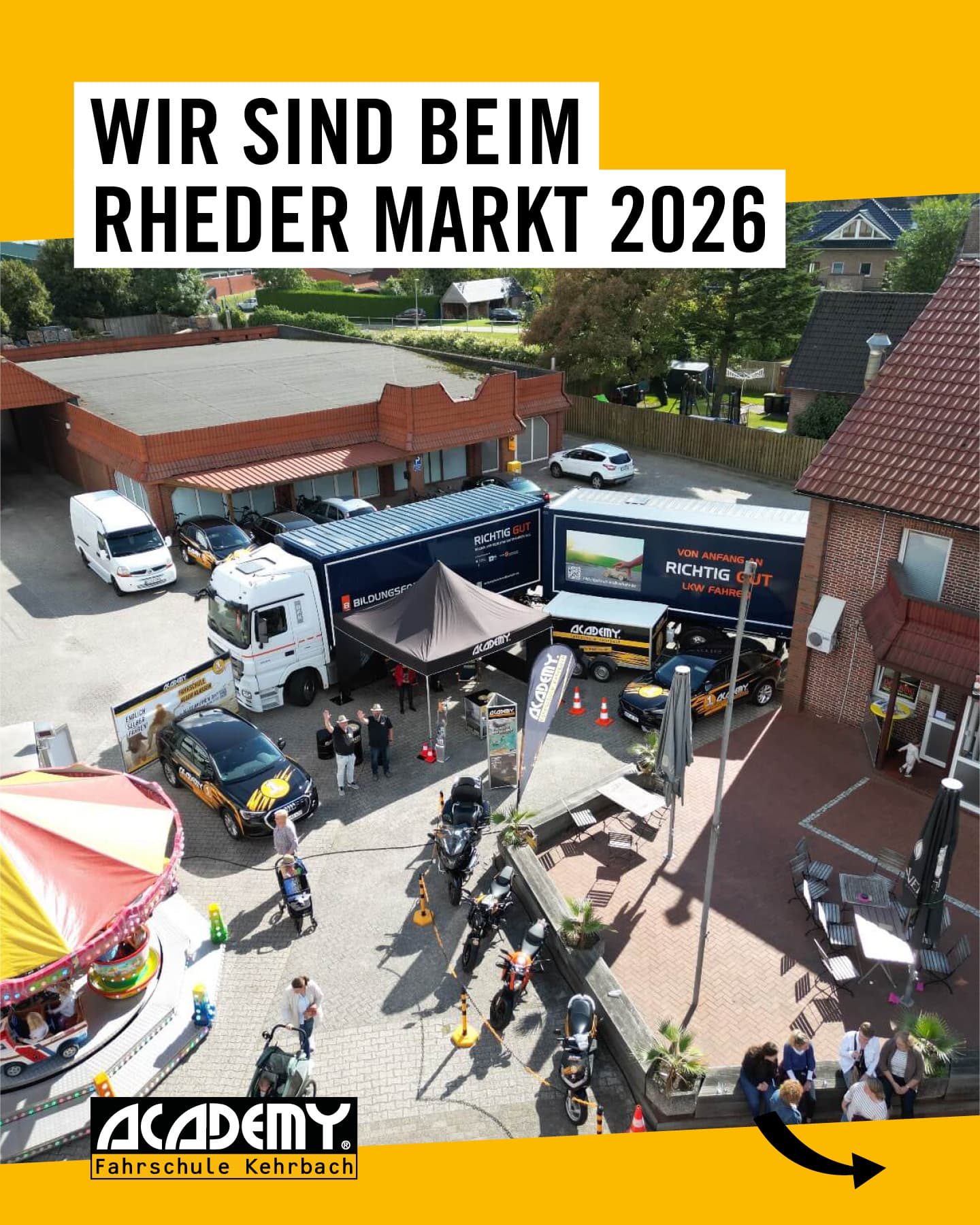 Wir sind wieder beim Rheder Markt dabei! 🎉💛