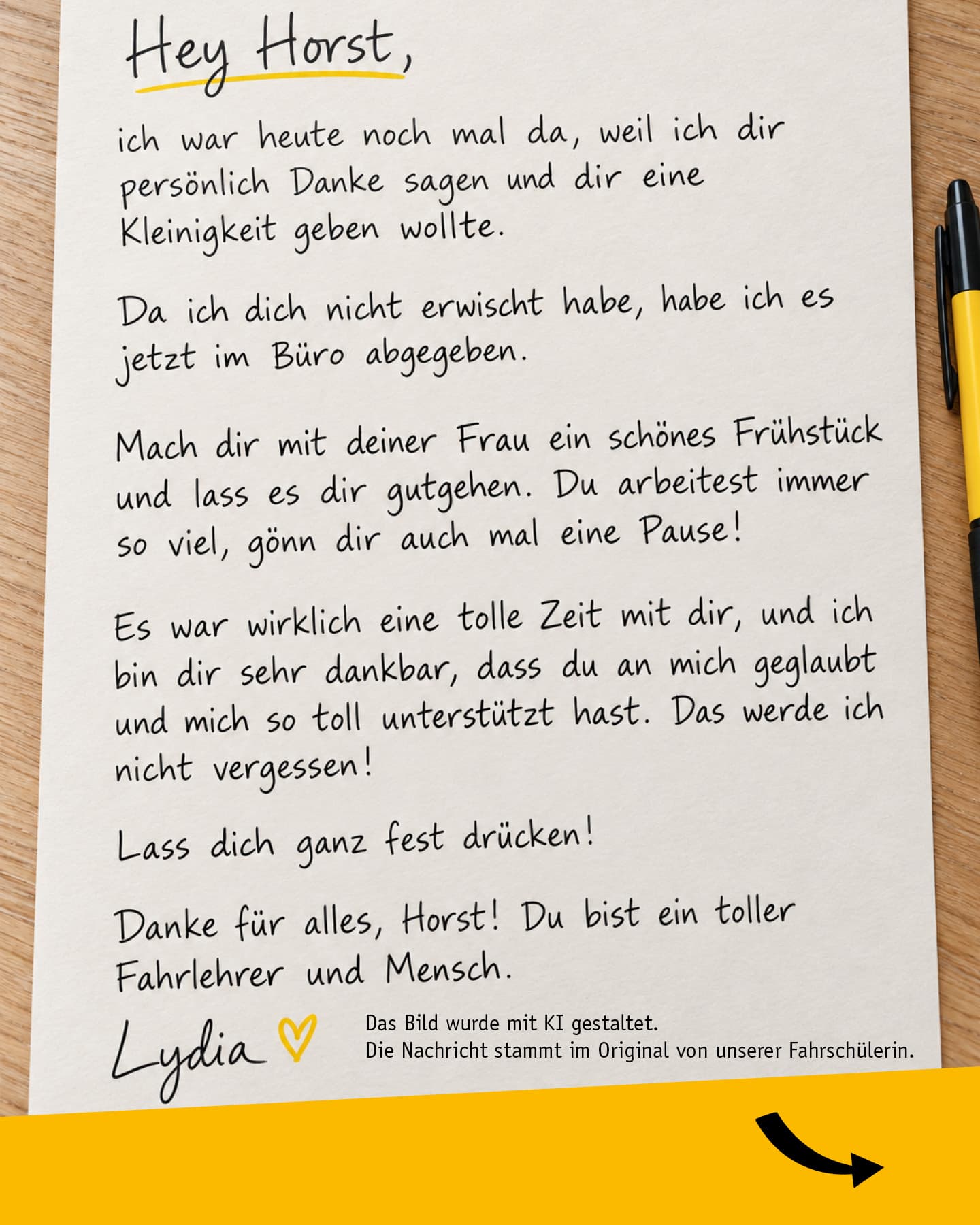 Tolle Gesten, die viel bewegen 💛