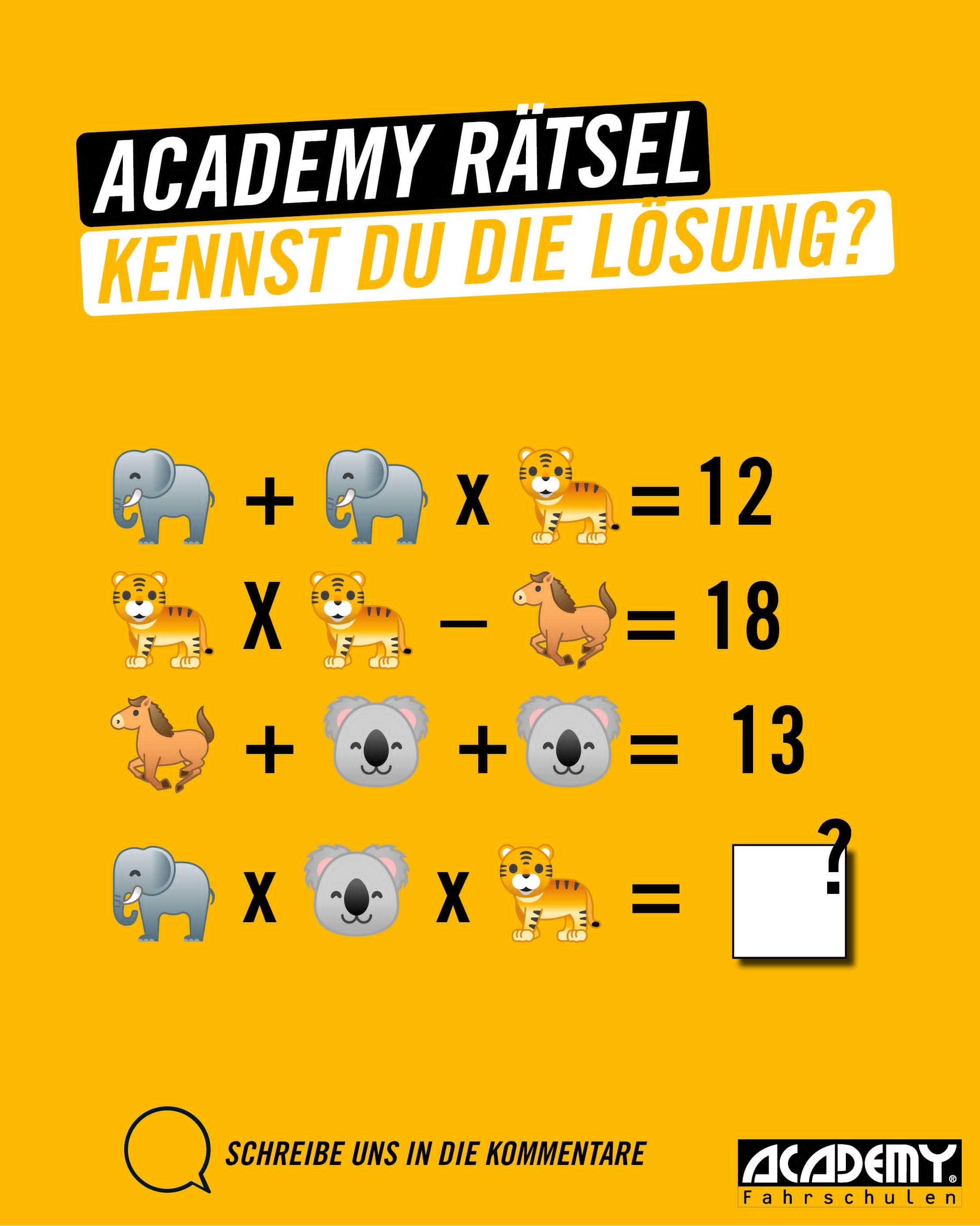 Kleine Rechenaufgabe zum Wochenstart ✌️😉