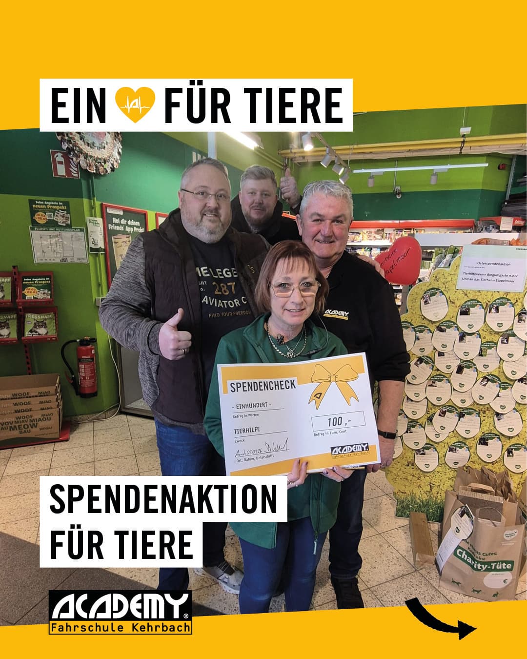 Spendenaktion für Tiere 🐾❤️