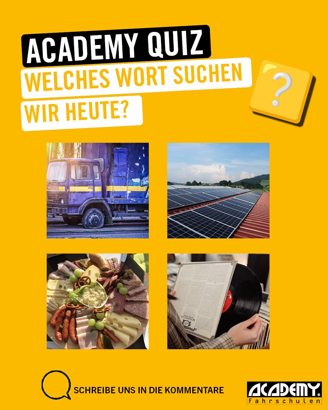 Neue Woche, neues Glück! Welches Wort suchen wir heute?
