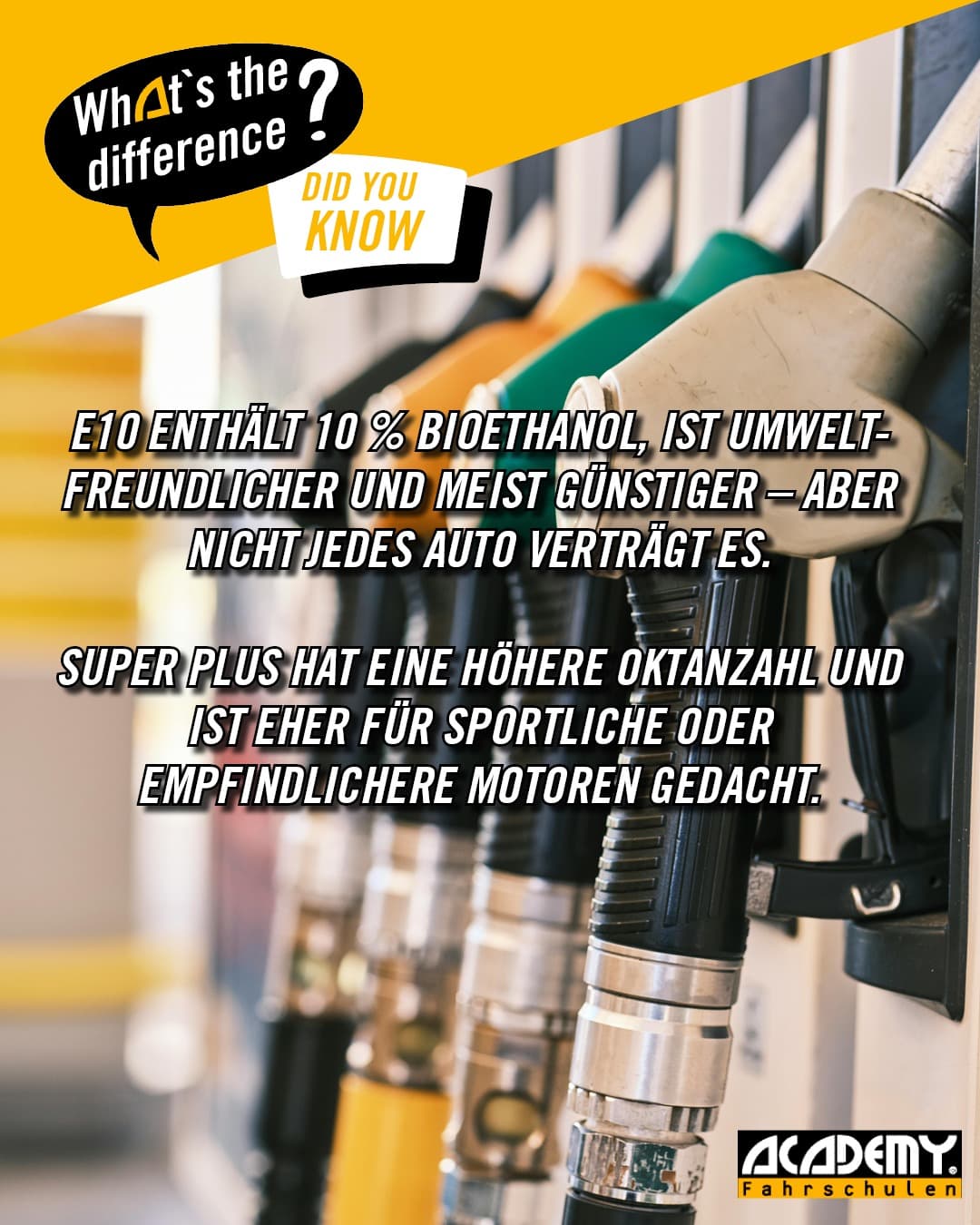 Was ist was? E10 Kraftstoff vs. Super Plus