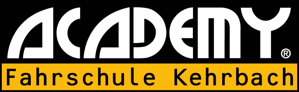 ACADEMY Fahrschule Kehrbach | Logo schwarz