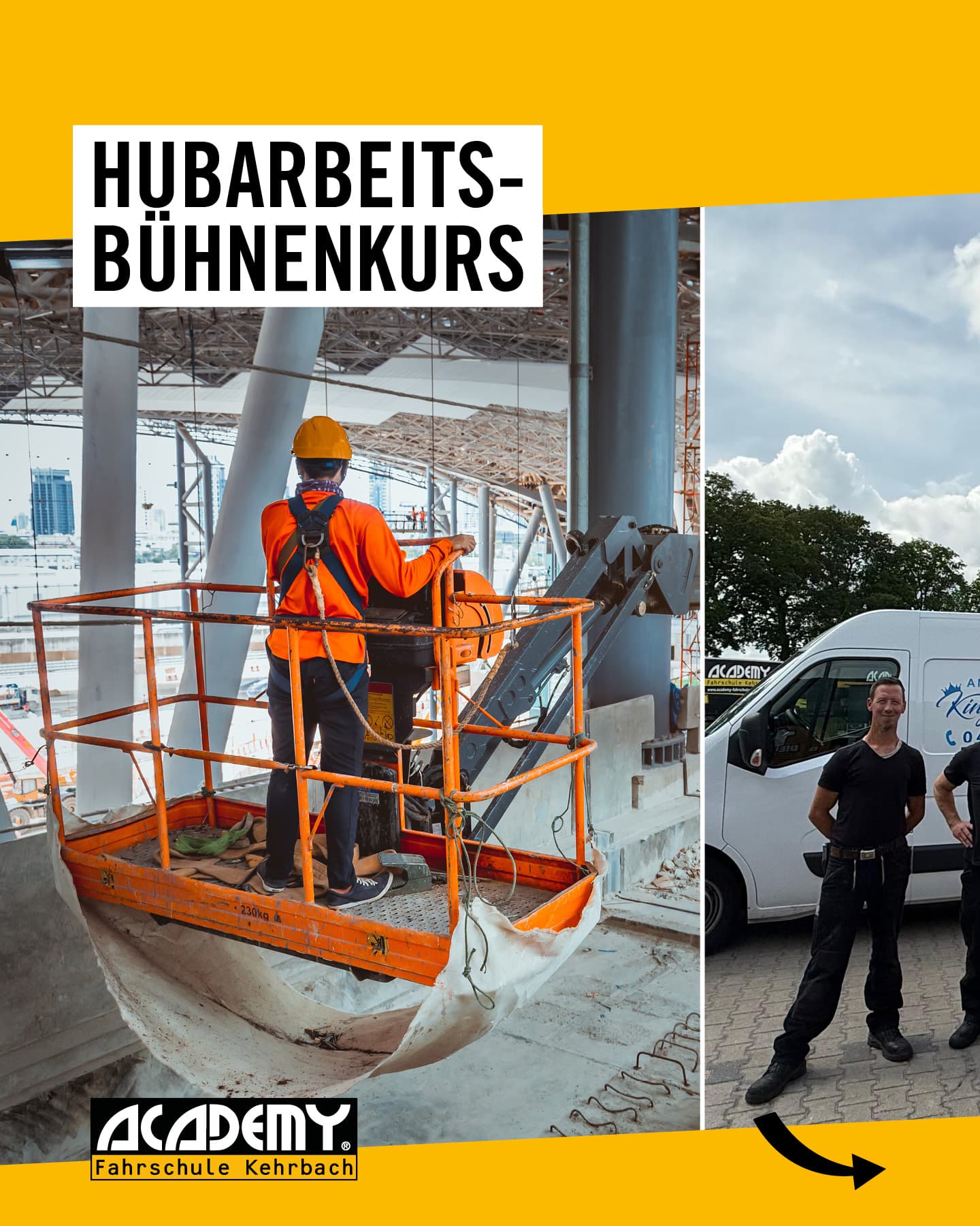 Erfolgreicher Hubarbeitsbühnenkurs