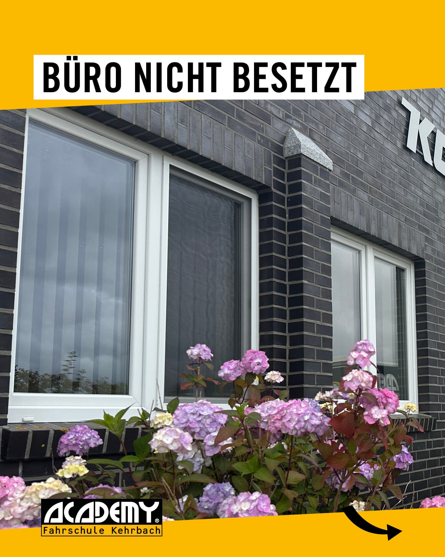 Büro nicht besetzt