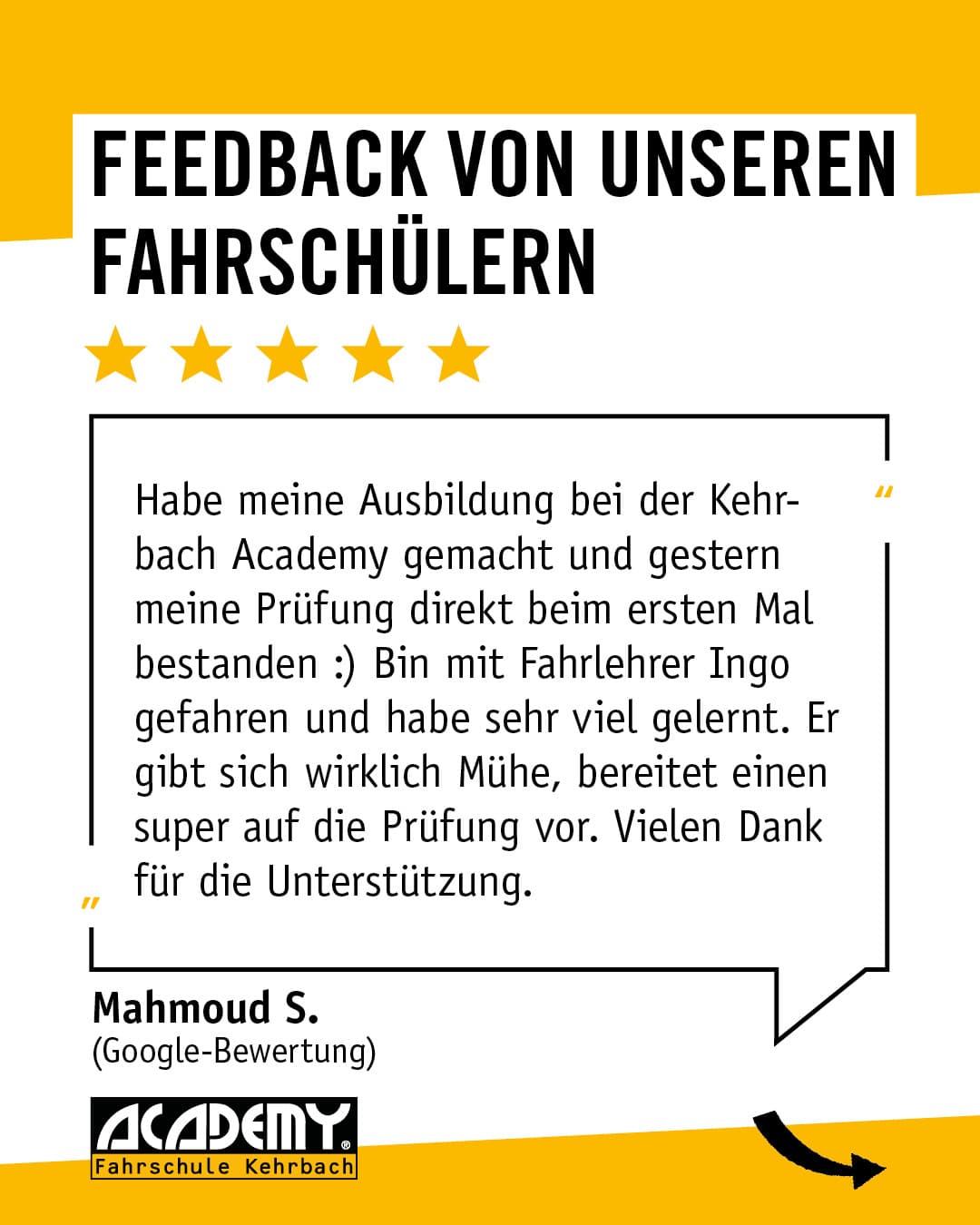 Bestanden, glücklich und ein paar liebe Worte dagelassen 🥳