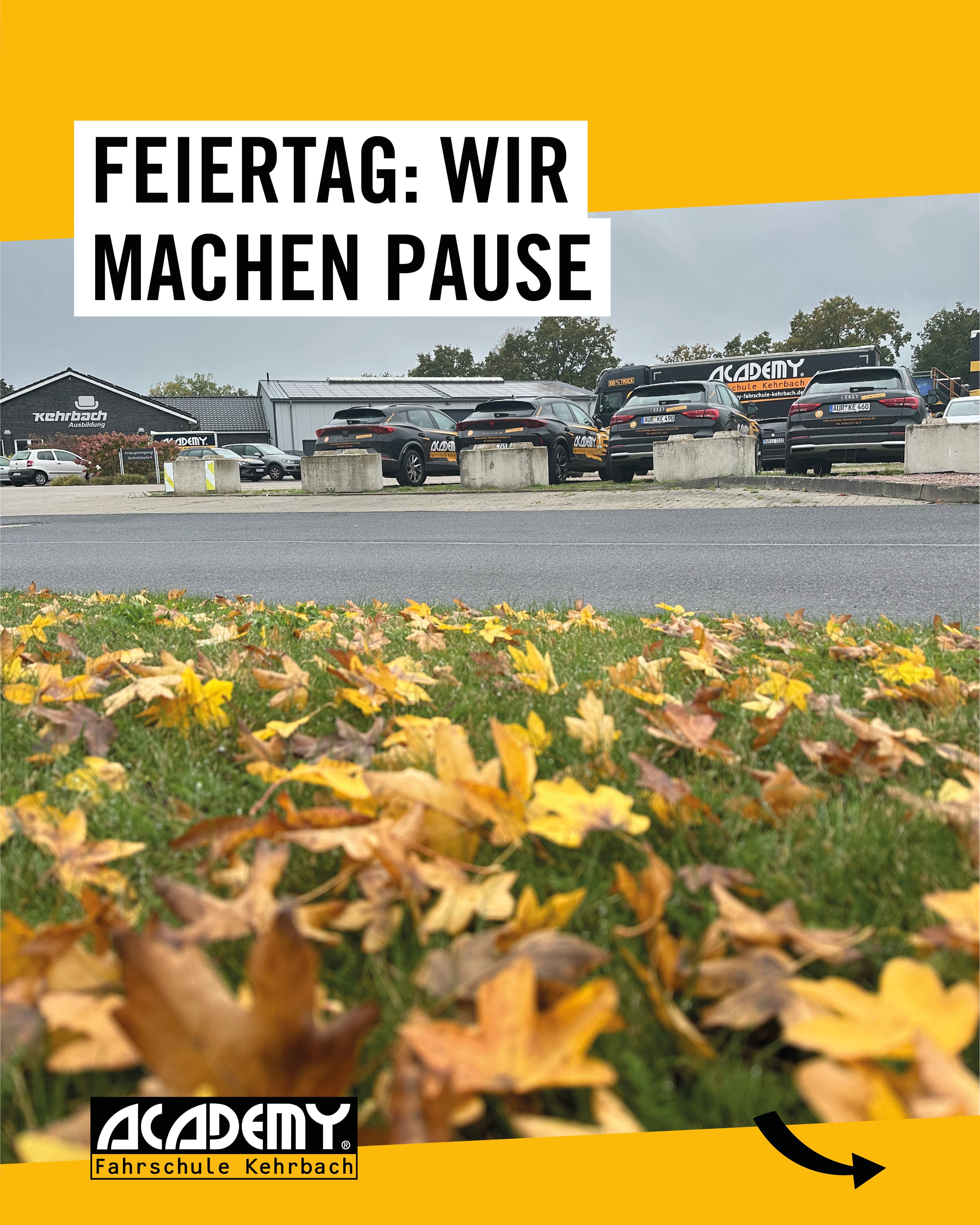 Feiertagspause bei uns