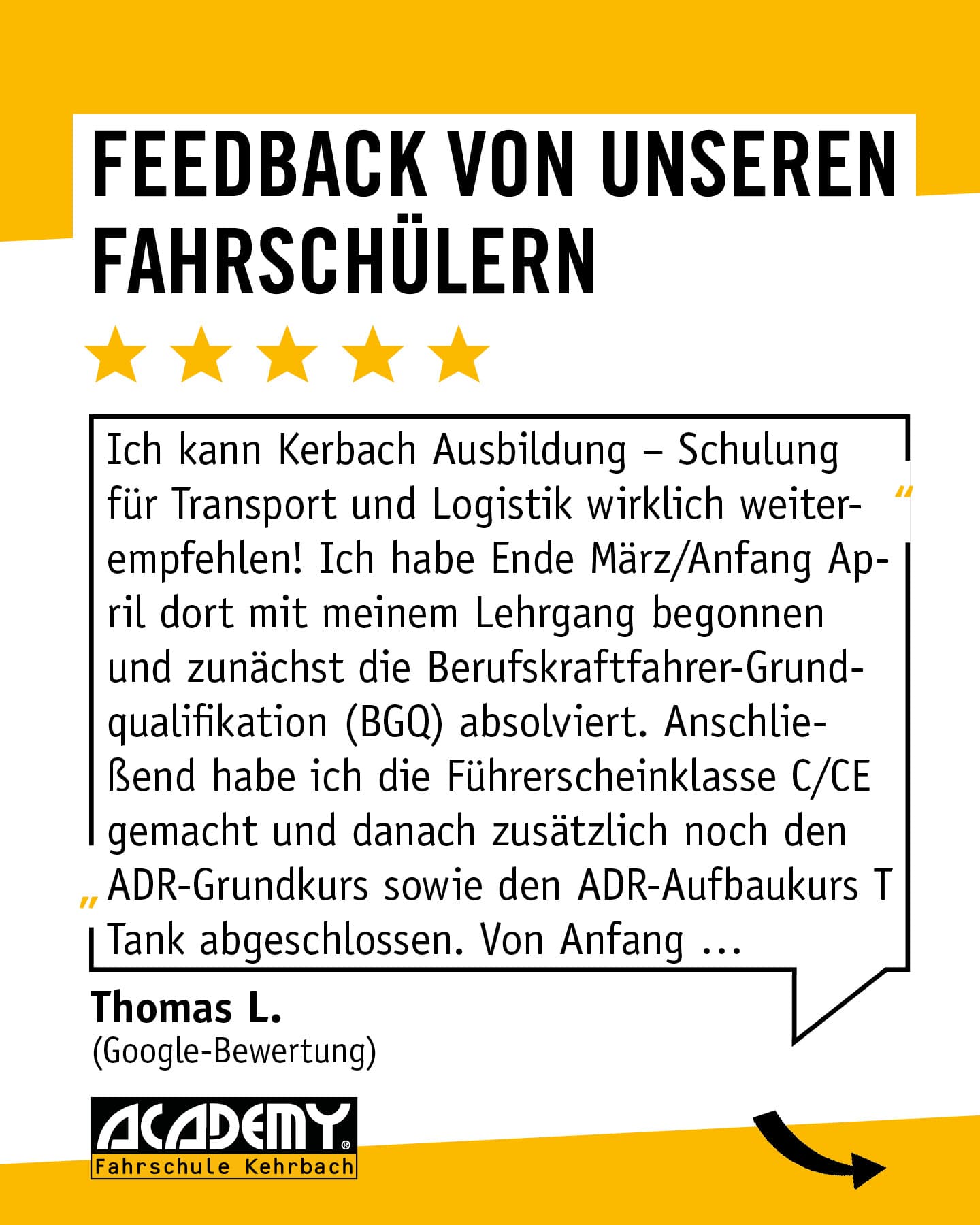 Mach’s wie Thomas und hol dir deine Qualifikationen! 🚛📚